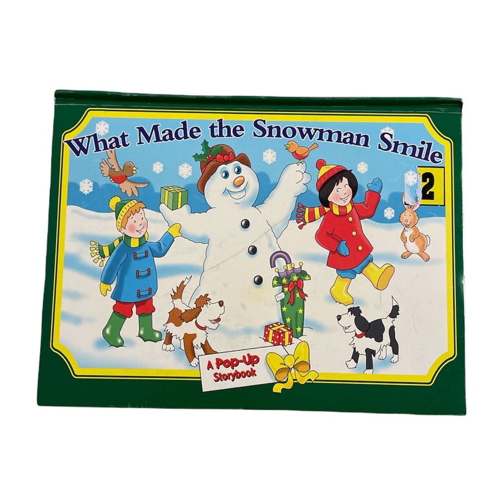 Vintage Children Pop Up StoryBook, What Made The Snowman Smile